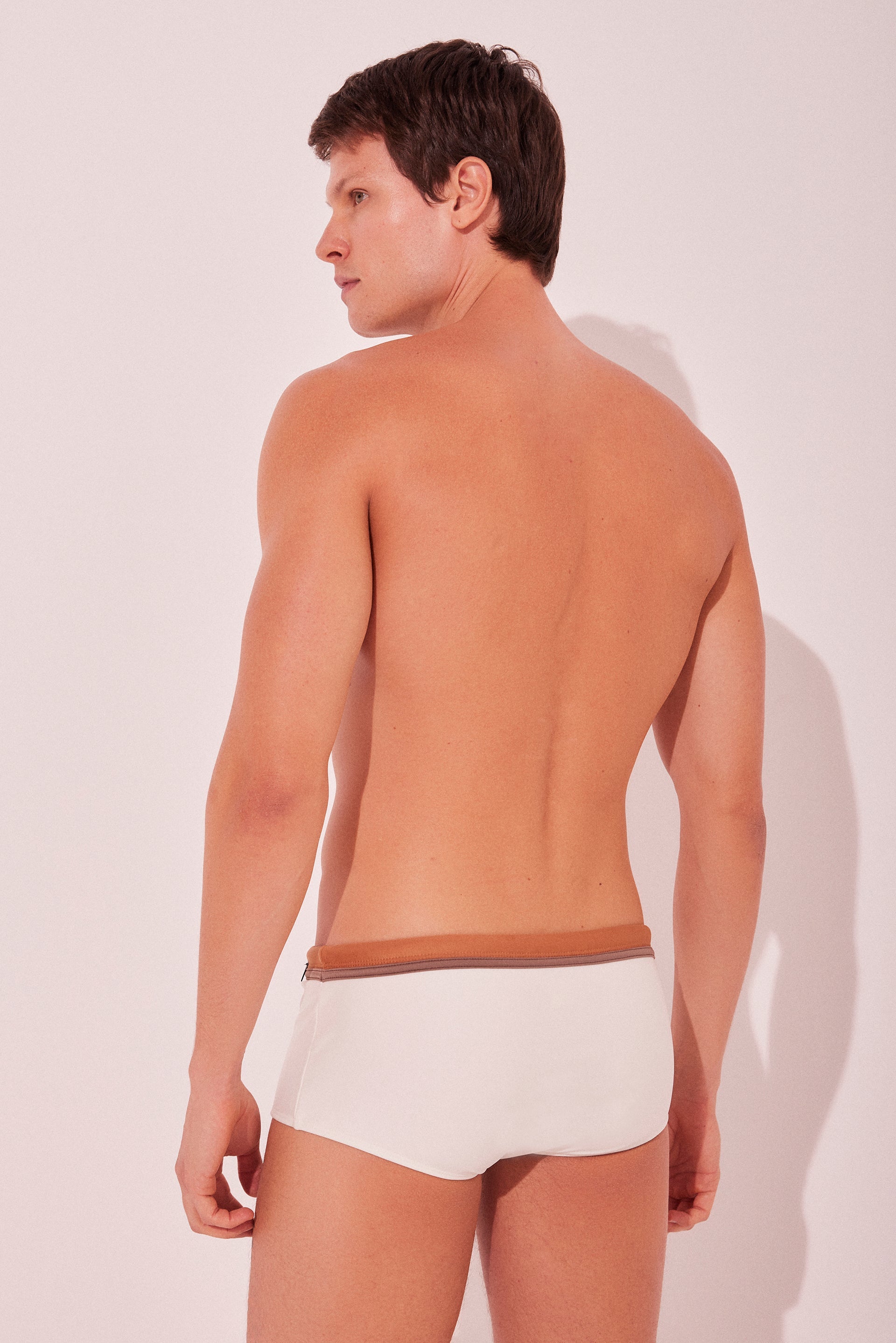 Agua De Coco Solid Wide Side Swim Briefs S219Sq44