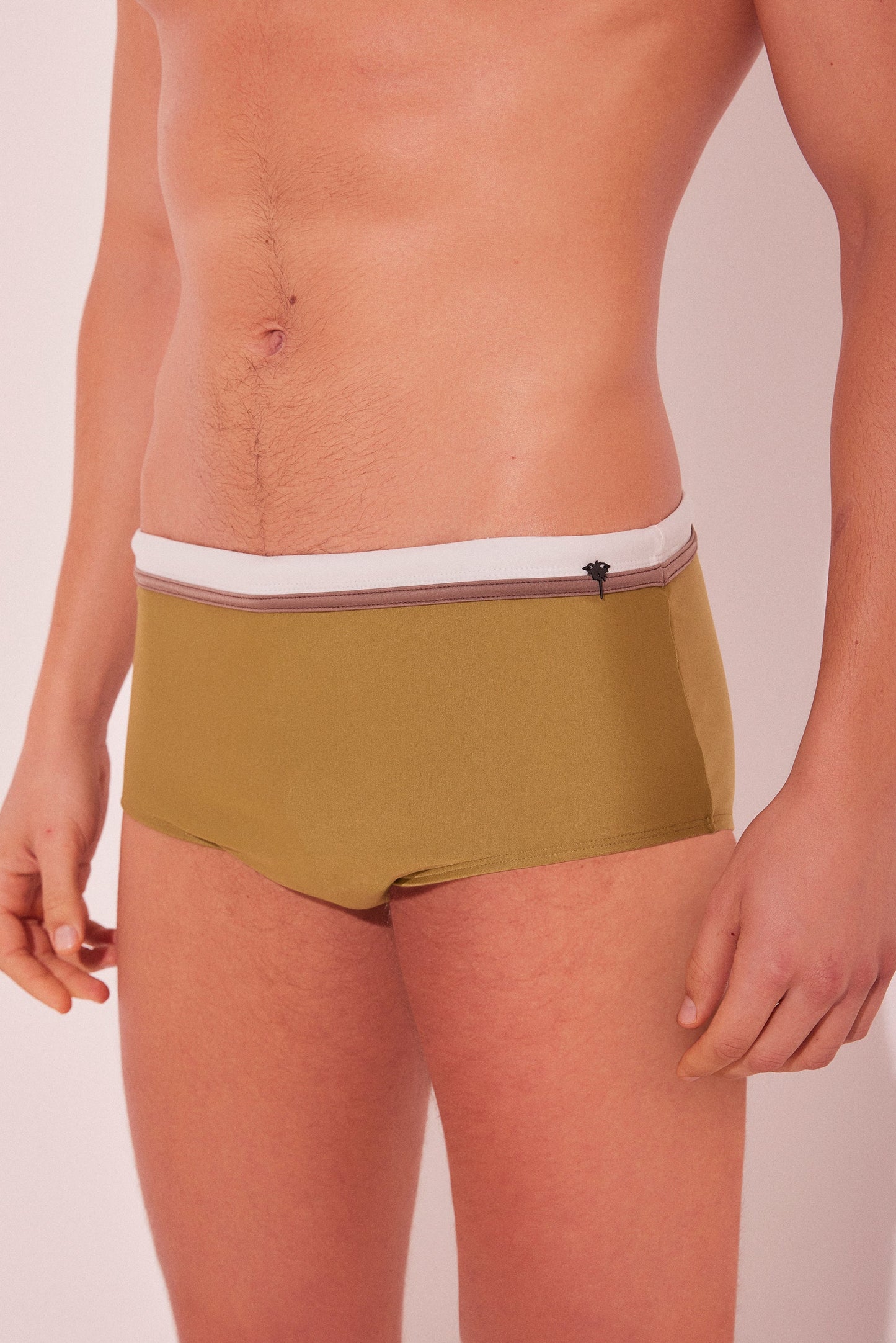 Agua De Coco Solid Wide Side Swim Briefs S219Sq44