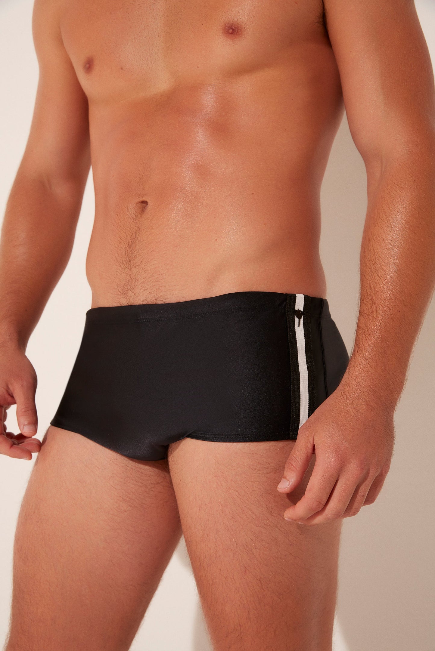Agua De Coco Solid Detailed Wide Side Swim Briefs S222Sm44