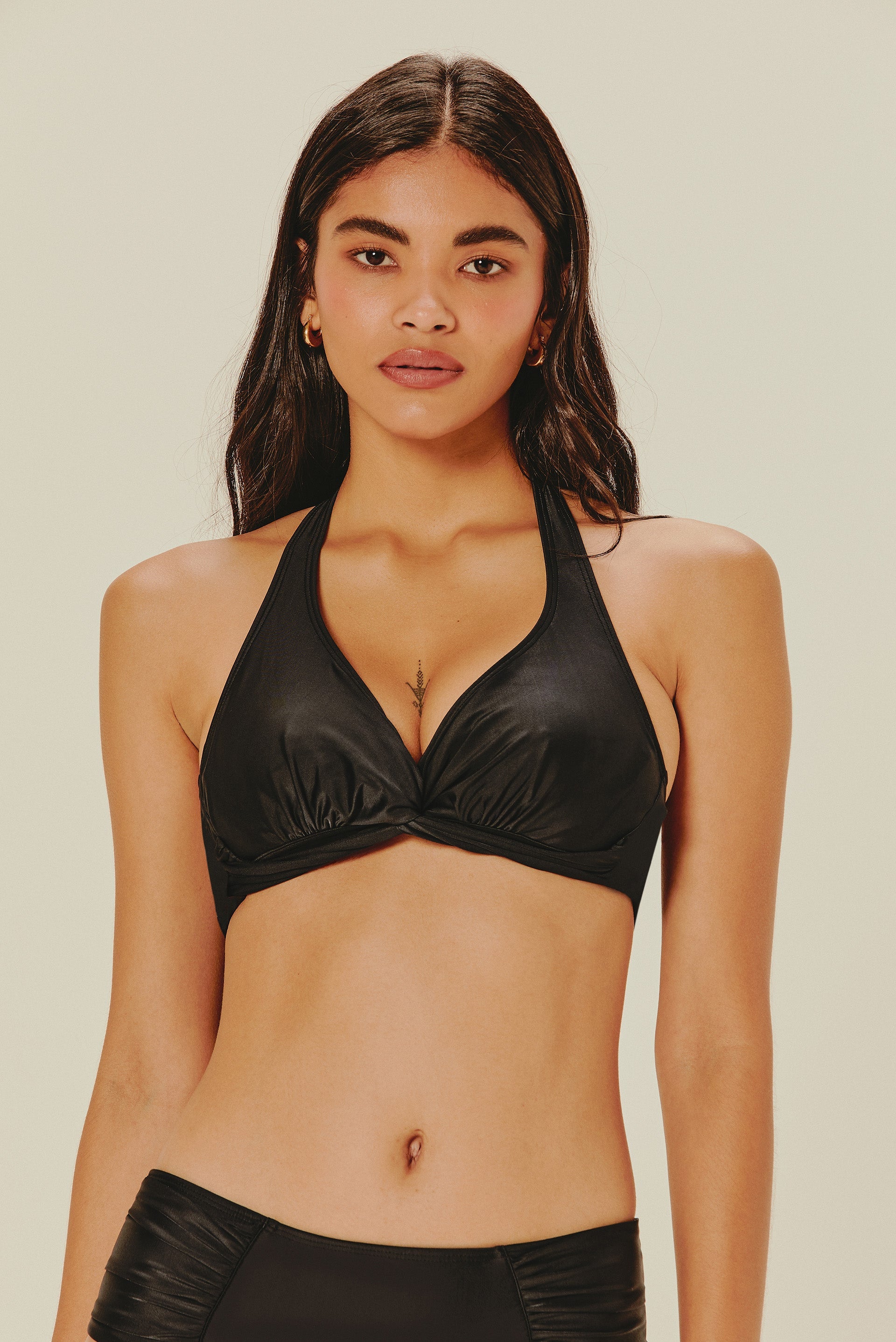 Agua De Coco Classic Solids Halterneck Bikini Top S24B1123