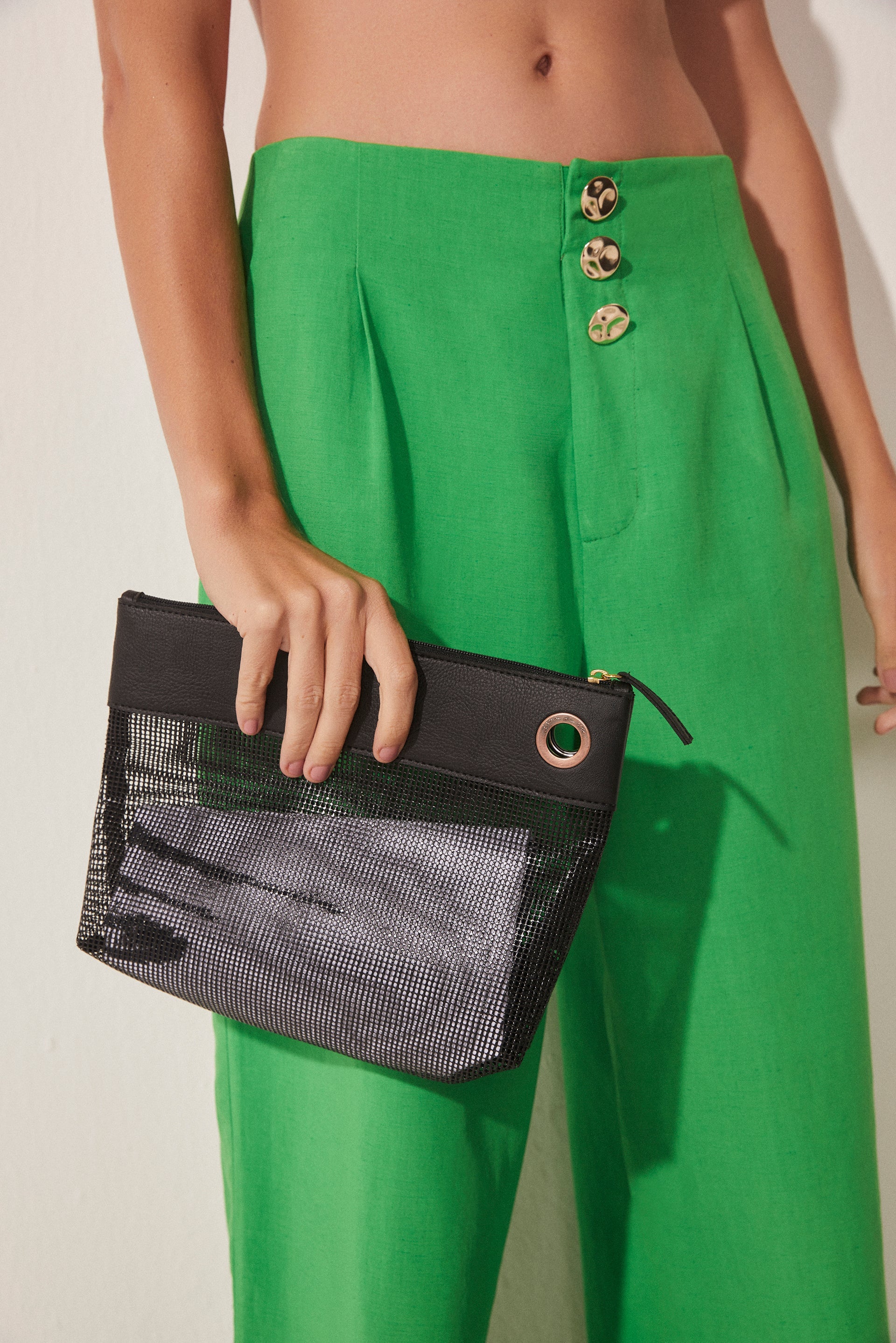 Agua De Coco El Mar Necessaire With Mesh Detail T470A1654