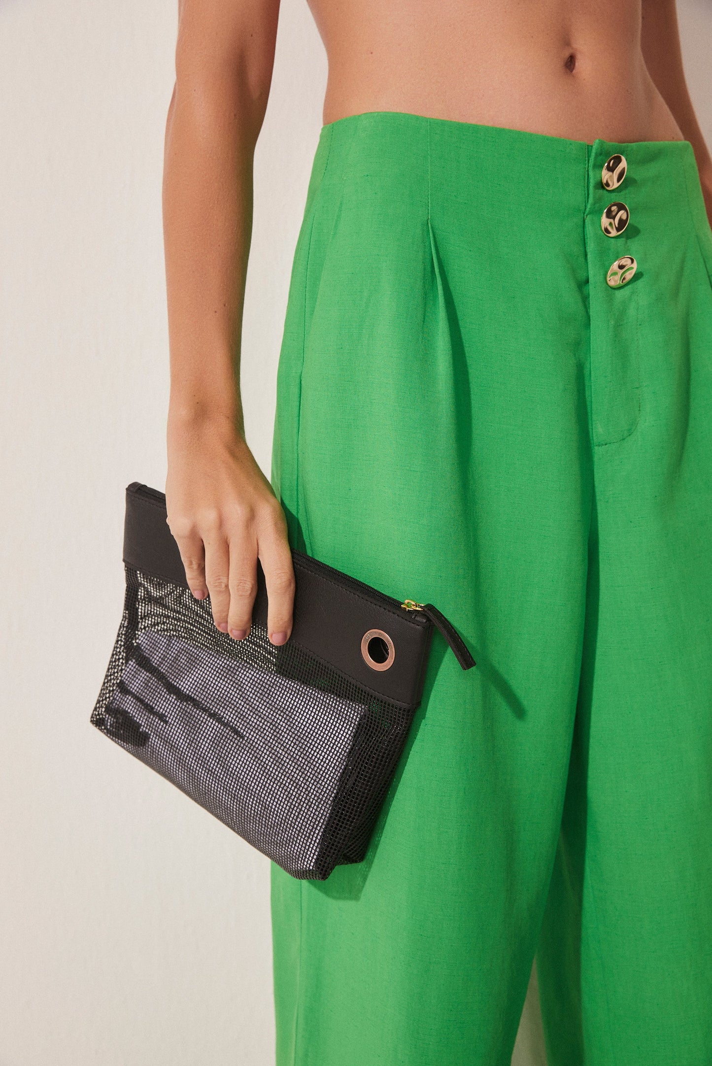 Agua De Coco El Mar Necessaire With Mesh Detail T470A1654