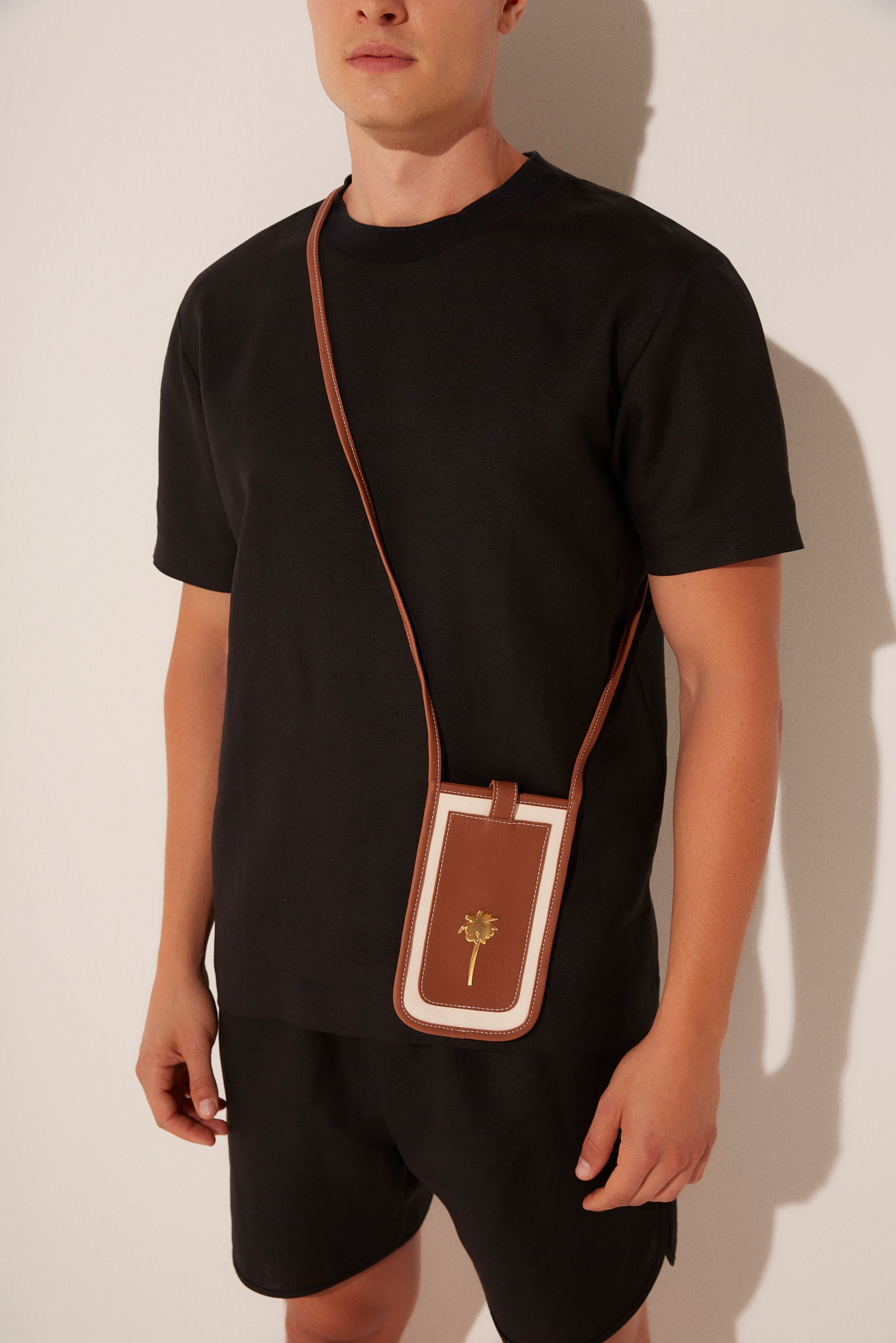 Agua De Coco Almond Leather Detailed Crossbody Bag T484A1873