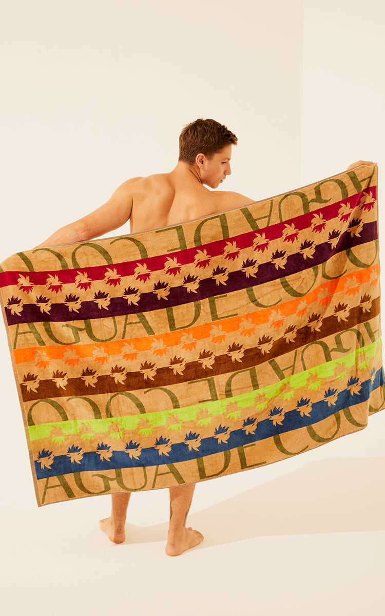 Agua De Coco Solid Classics Logomania Towel W237A00